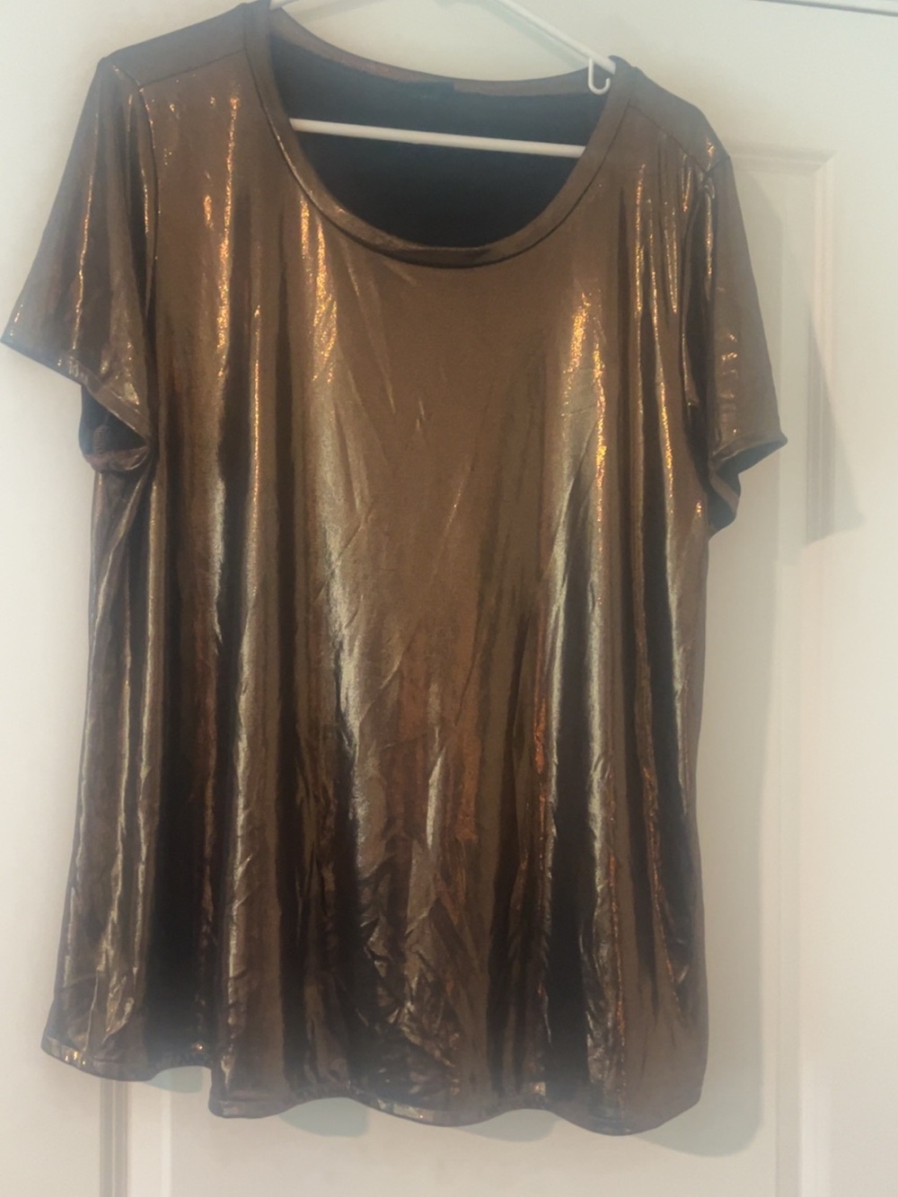 torrid Metallic Bronze Short Sleeve Tee